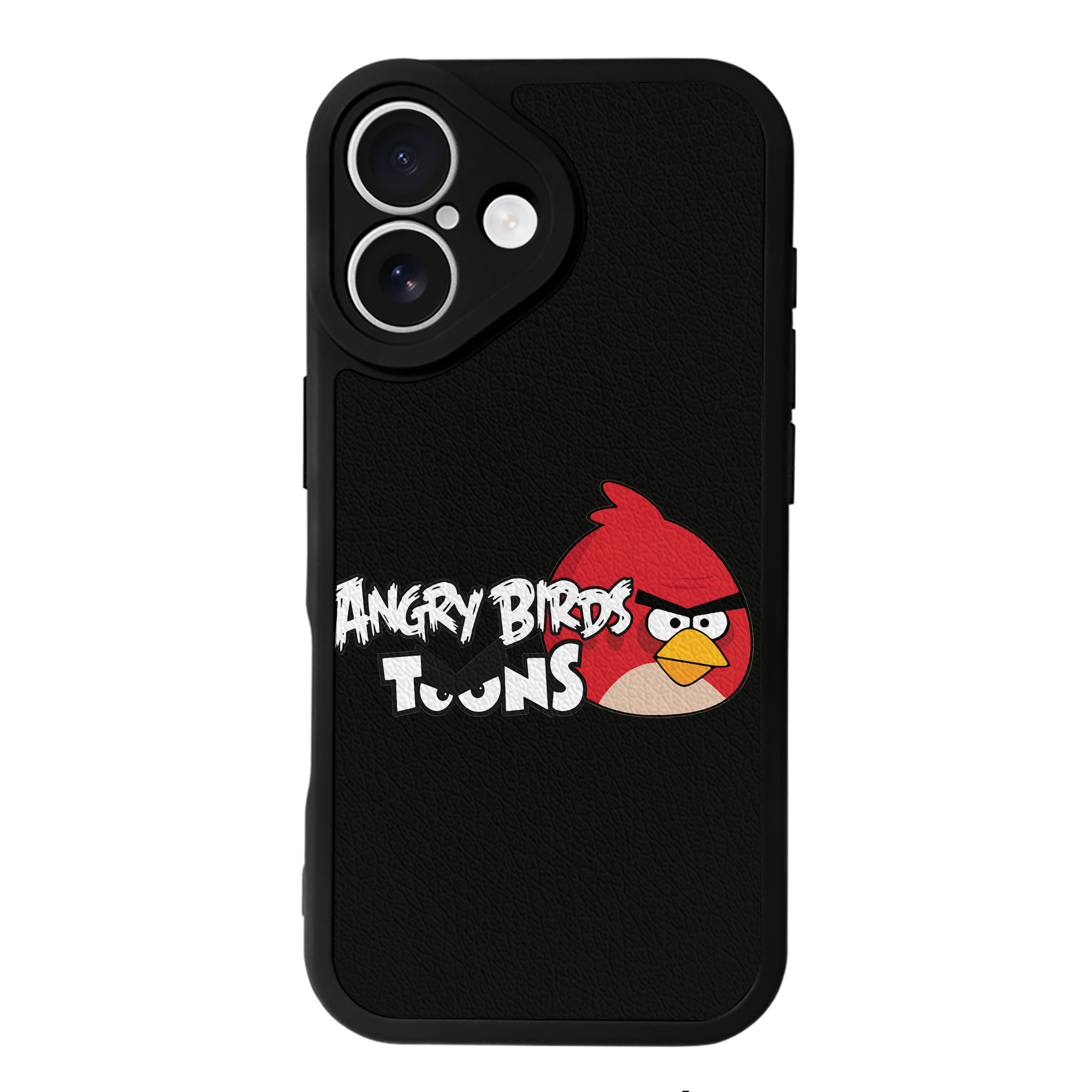 （画像用） Angry Birds アングリーバード 【iPhone 16シリーズ対応】シリコンスマホケース（レザー調） 材質：シリコン